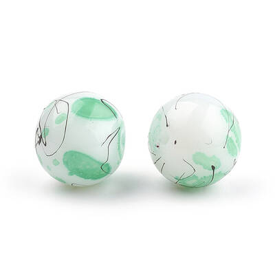 Drawbench & Baking Painted Glass Beads Strands