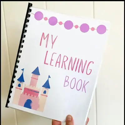 Pre-K Princess learning activity book, Preschool learning book , Kindergarten busy book