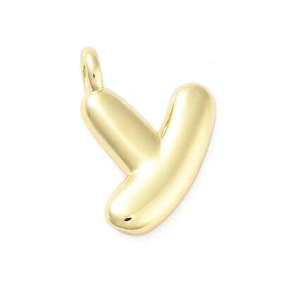 Rack Plating Brass Balloon Letter Pendants