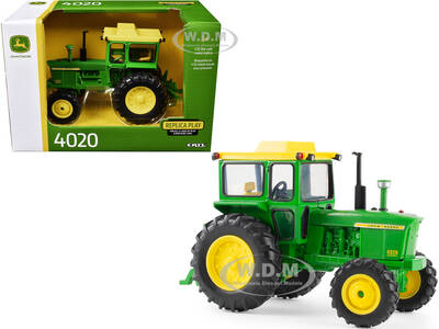 John Deere 4020 Tractor Green with Yellow Top Replica Play Series 1/32 Diecast Model by ERTL TOMY