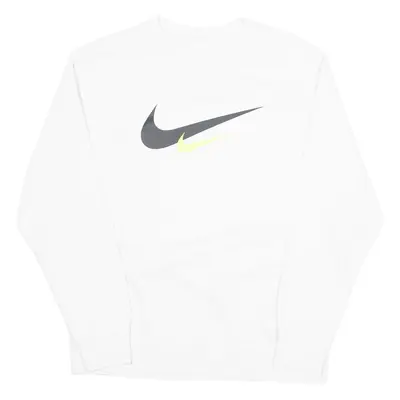 NIKE Mens Sweatshirt White XL