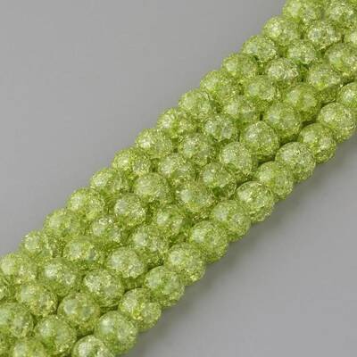 Synthetic Crackle Quartz Beads Strands