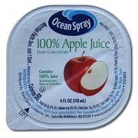 Ocean Spray Apple Juice Individual 4 Fl Oz Cup | Pack of 24