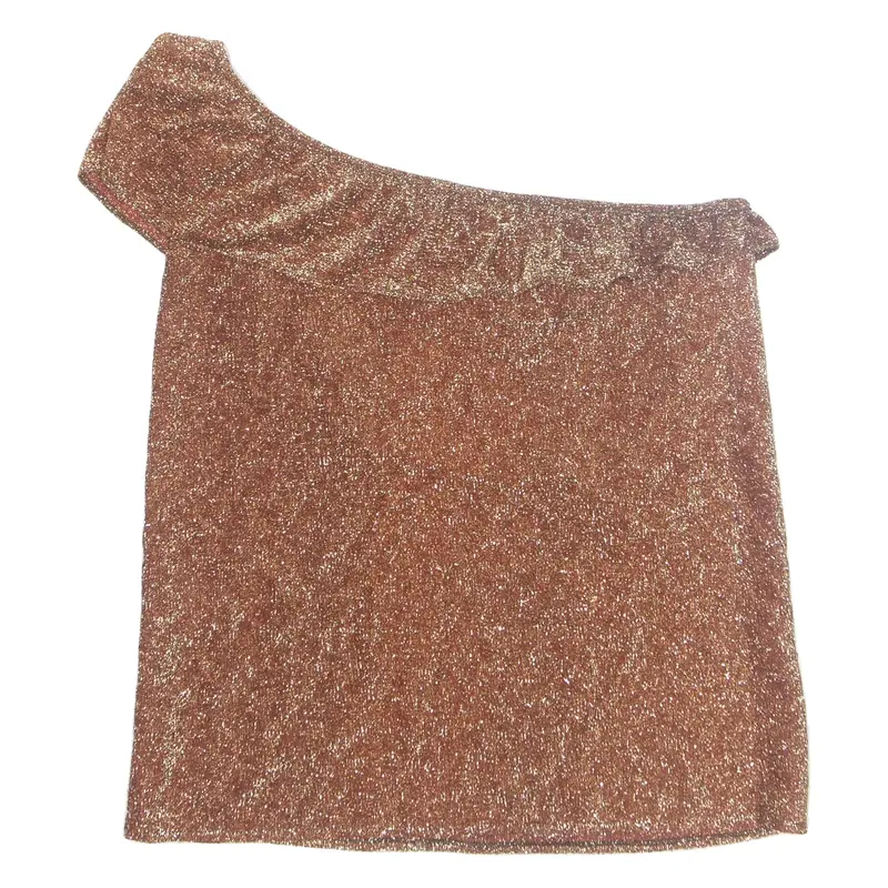 Womens Top Brown Sleeveless M