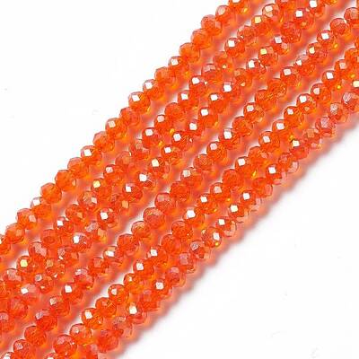 Electroplate Glass Beads Strands