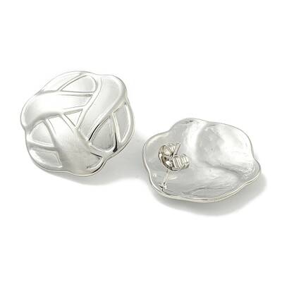 Non-Tarnish Flower 304 Stainless Steel Stud Earrings