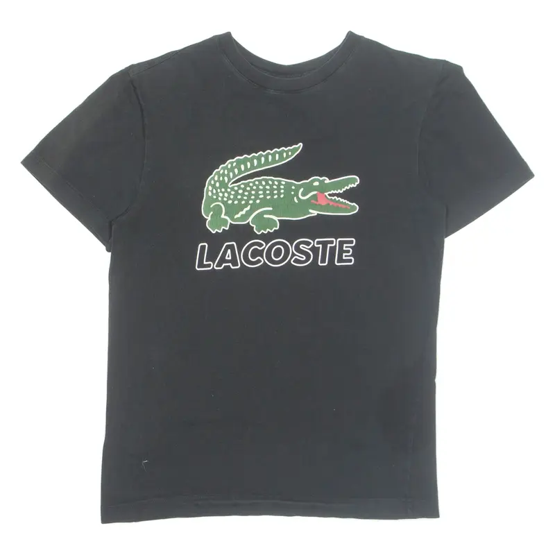 LACOSTE Mens T-Shirt Black XS