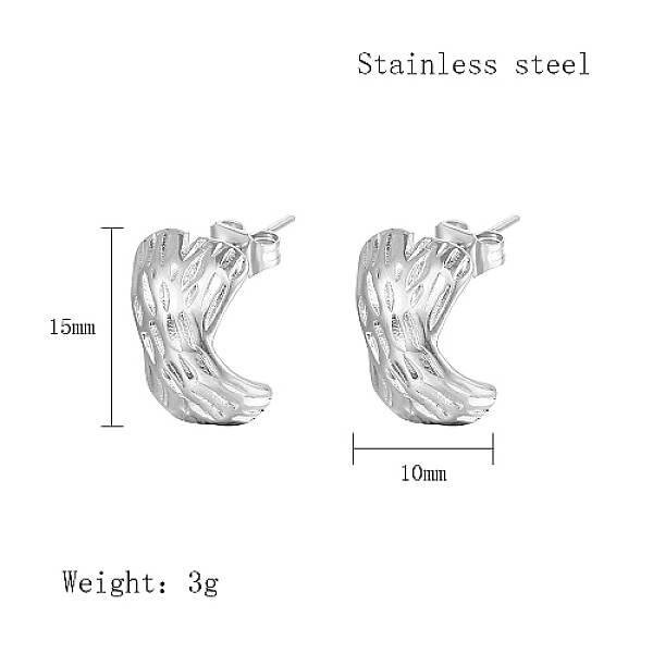 Non-Tarnish 304 Stainless Steel Stud Earrings