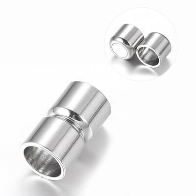 Alloy Magnetic Clasps with Glue-in Ends