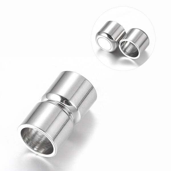 Alloy Magnetic Clasps with Glue-in Ends