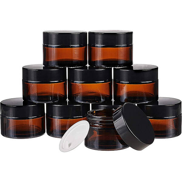 Portable Glass Cosmetics Cream Jar