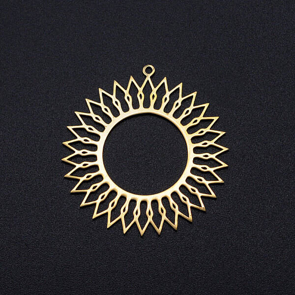 201 Stainless Steel Filigree Charms