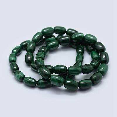 Natural Malachite Stretch Bracelets
