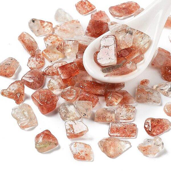 Natural Sunstone Chips Beads