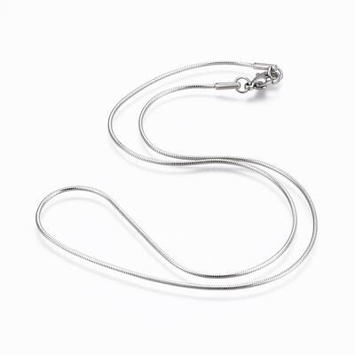 Non-Tarnish 304 Stainless Steel Snake Chain Necklaces