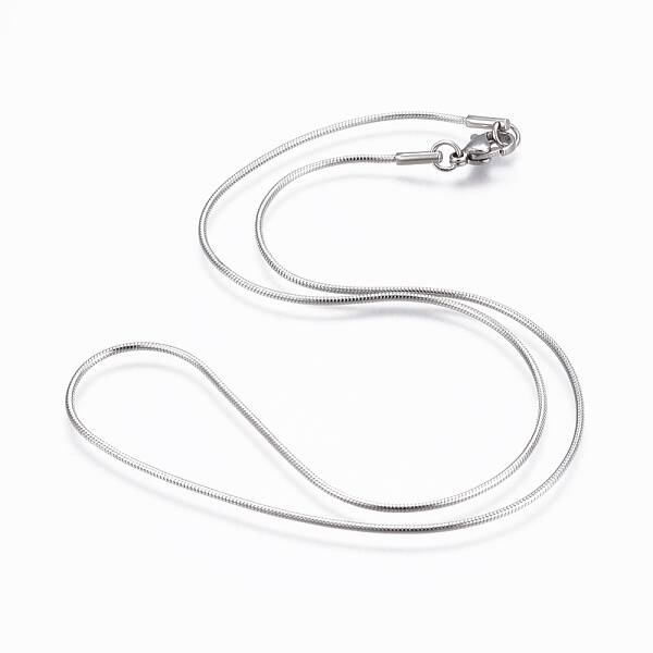 Non-Tarnish 304 Stainless Steel Snake Chain Necklaces