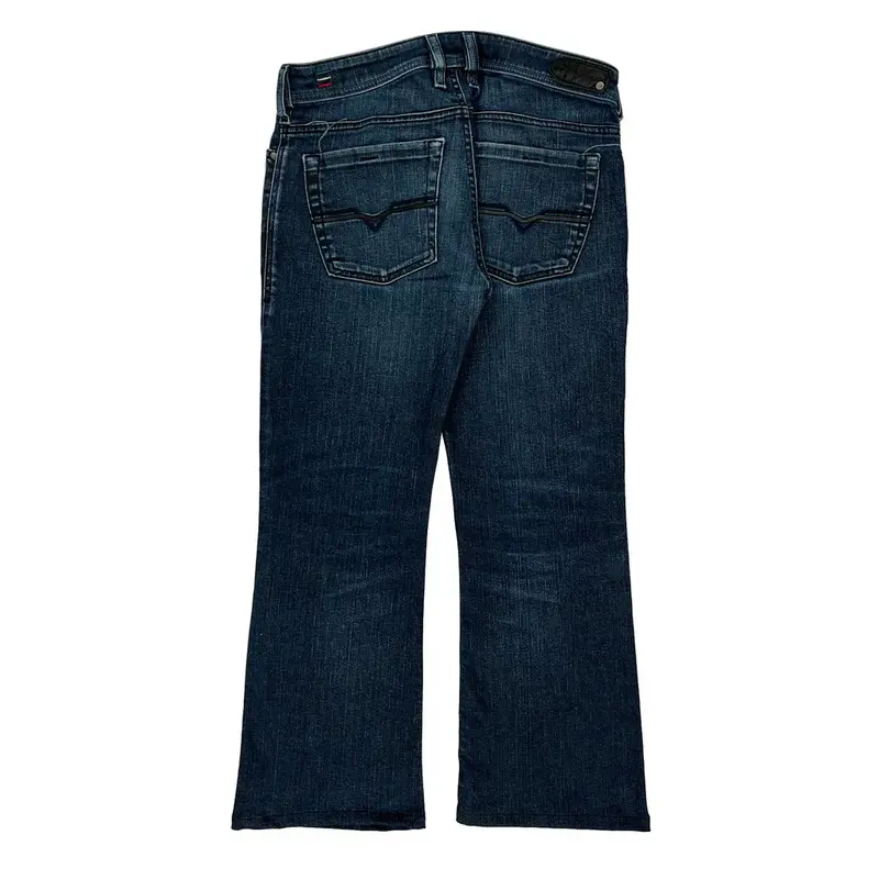 Diesel Boot Cut Jeans - 31W UK 10 Dark Wash Cotton Blend