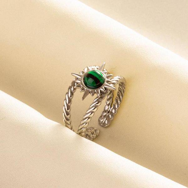 304 Stainless Steel Sun Cuff Rings