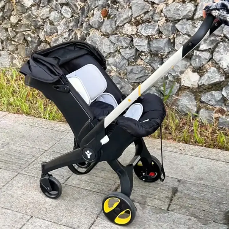 Basket Stroller High-view stroller Easy crossing/movement Five-point seat belts, two-way switching Extremely fast storage to ...