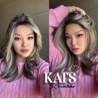 JBEXTENSION 18 Inches Mix Blonde Pre-Cut Snowflake Lace Frontlace Glueless Wig KAI'S【PERMATEASE】