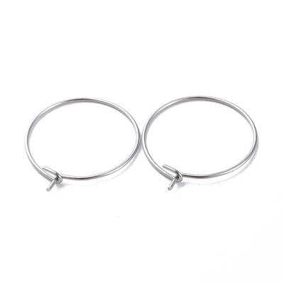 316 Surgical Stainless Steel Hoop Earring Findings