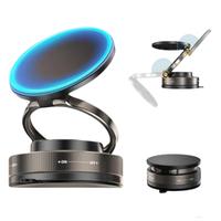 360° Adjustable Vacuum Magnetic Phone Holder, Suction Cup Phone Mount for Magsafe, Portable Cell Phone Holder for Car,Makeup...