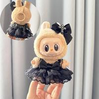 Clothes for Labubu Series 17cm Dolls Dress & Hair Decorations for 17cm Dolls - Premium Collector's Adjustable Outfit Set, Fan...