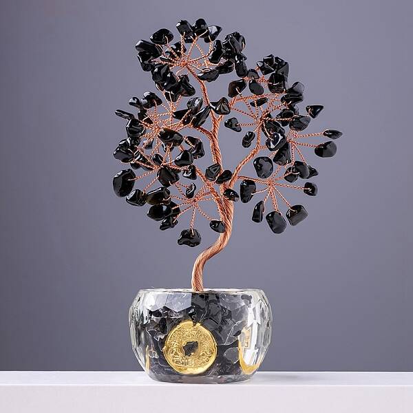Natural Obsidian Sculpture Display Decorations