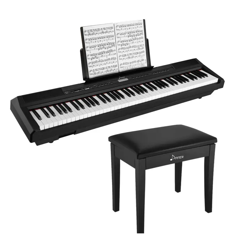 Donner DEP-20 Portable Weighted Digital Piano - Piano+Bench