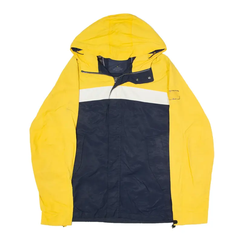 NAUTICA Rain Jacket Blue Nylon Mens L