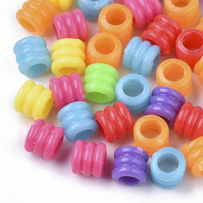 Opaque Acrylic European Beads