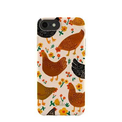 Seashell Chicken Garden iPhone 6/6s/7/8/SE Case