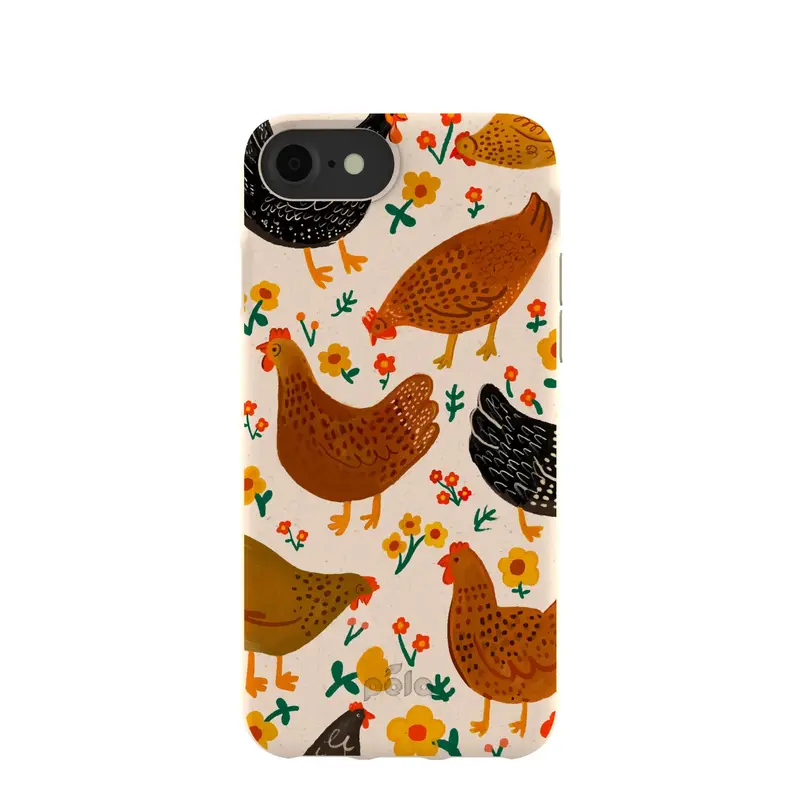 Seashell Chicken Garden iPhone 6/6s/7/8/SE Case