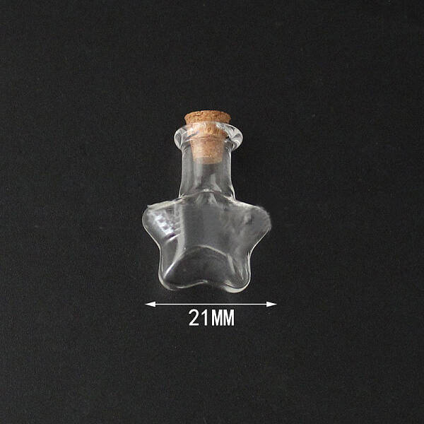 Mini High Borosilicate Glass Bottle Bead Containers