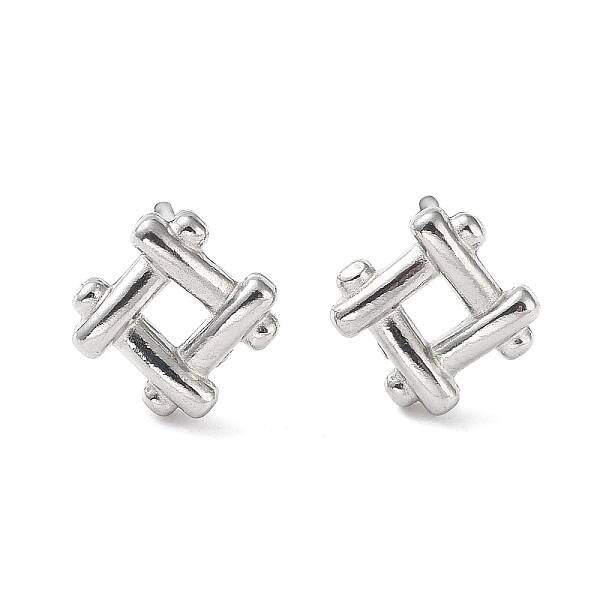 Non-Tarnish 304 Stainless Steel Stud Earrings
