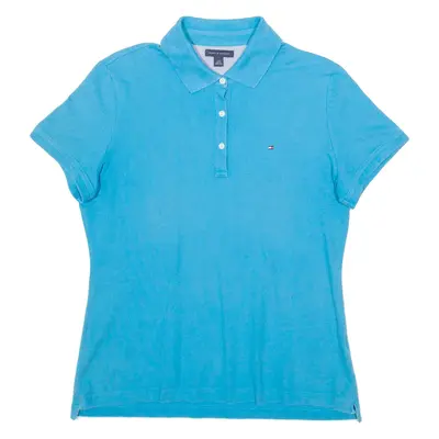 TOMMY HILFIGER Womens Polo Shirt Blue L
