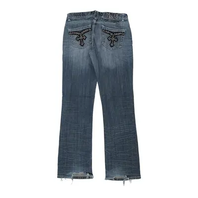 Rock And Roll Cowgirl Jeans - 32W UK 12 Blue Cotton