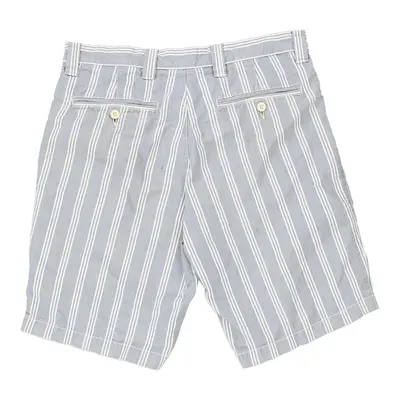 Tommy Hilfiger Striped Shorts - 30W 11L Blue Cotton