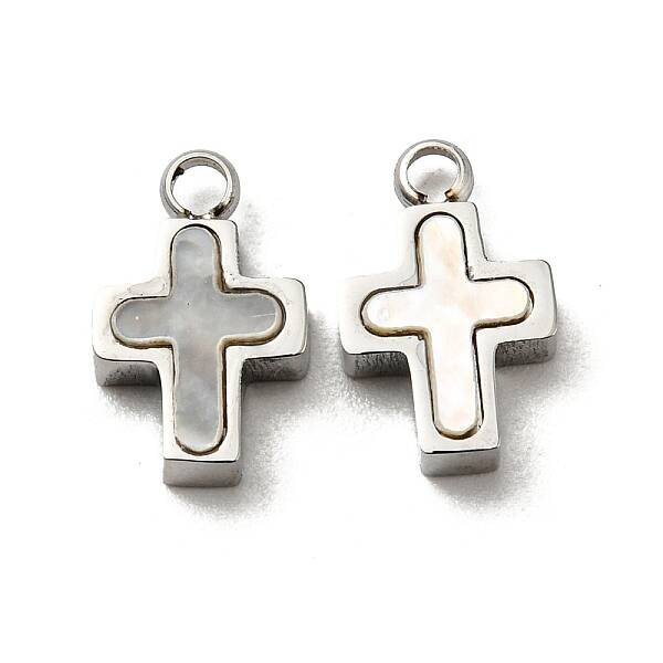 304 Stainless Steel Shell Charms
