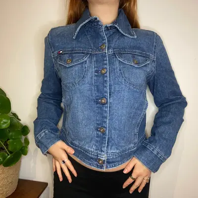 Tommy Hilfiger Denim Jacket - Medium Blue Cotton