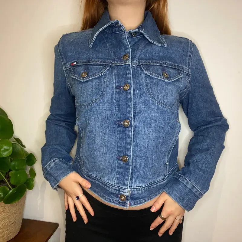 Tommy Hilfiger Denim Jacket - Medium Blue Cotton