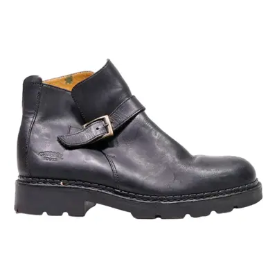 CAMEL BOOTS Chelsea Boots Black Leather Mens UK 10
