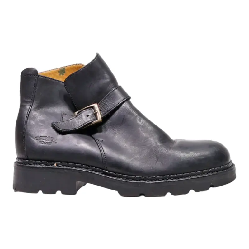 CAMEL BOOTS Chelsea Boots Black Leather Mens UK 10