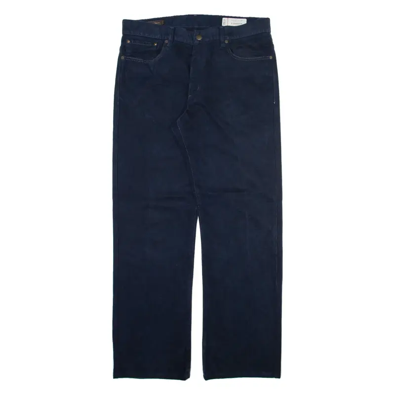 MCS Denver Mens Trousers Blue Regular Straight W36 L34