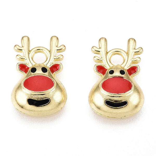 Golden Plated Alloy Enamel Charms