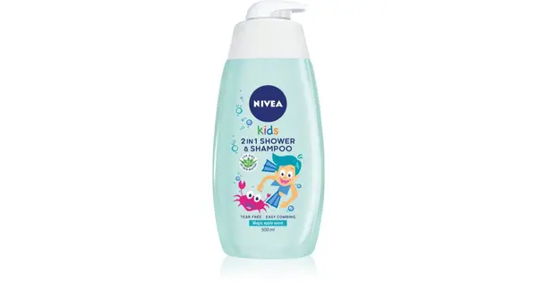 Nivea 2 in Shower & Shampoo - 2 in 1 baby gel and shampoo with apple scent - 500ml