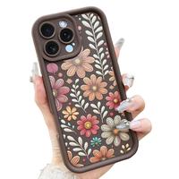 Flower Floral Phone Case,  Anti-drop and Precise Camera Lens Protection, Total Protective Shockproof Phone Cover for iPhone 1...