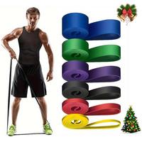 Body Fitness Elastic Resistance Rope, 1/4/6 Counts Yoga Stretching Band, Gym Sports Stretching Training Equipment, Home Gym E...