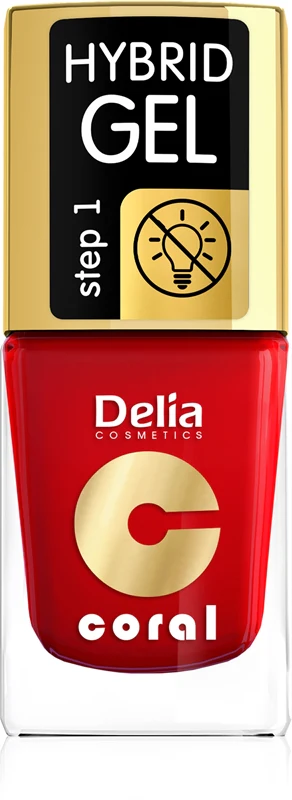 Delia Cosmetics Coral Nail Polish Hybrid Gel Polish Color 01 11 Ml