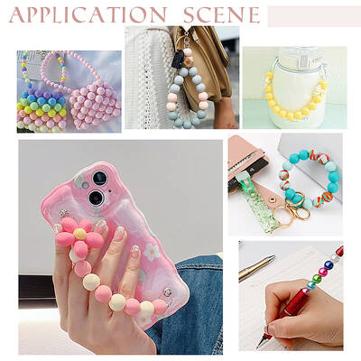 45Pcs 3 Colors Food Grade Eco-Friendly Silicone Focal Beads